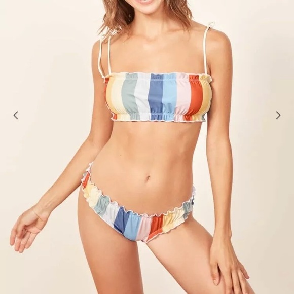 SOLD OUT Reformation Rainbow 🌈 Goldie Bikini - Picture 3 of 6